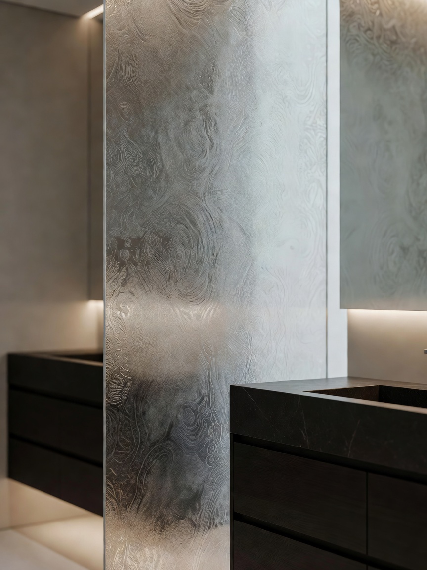 Spectacular gold-veined marble luxury kitchen island in modern villa
